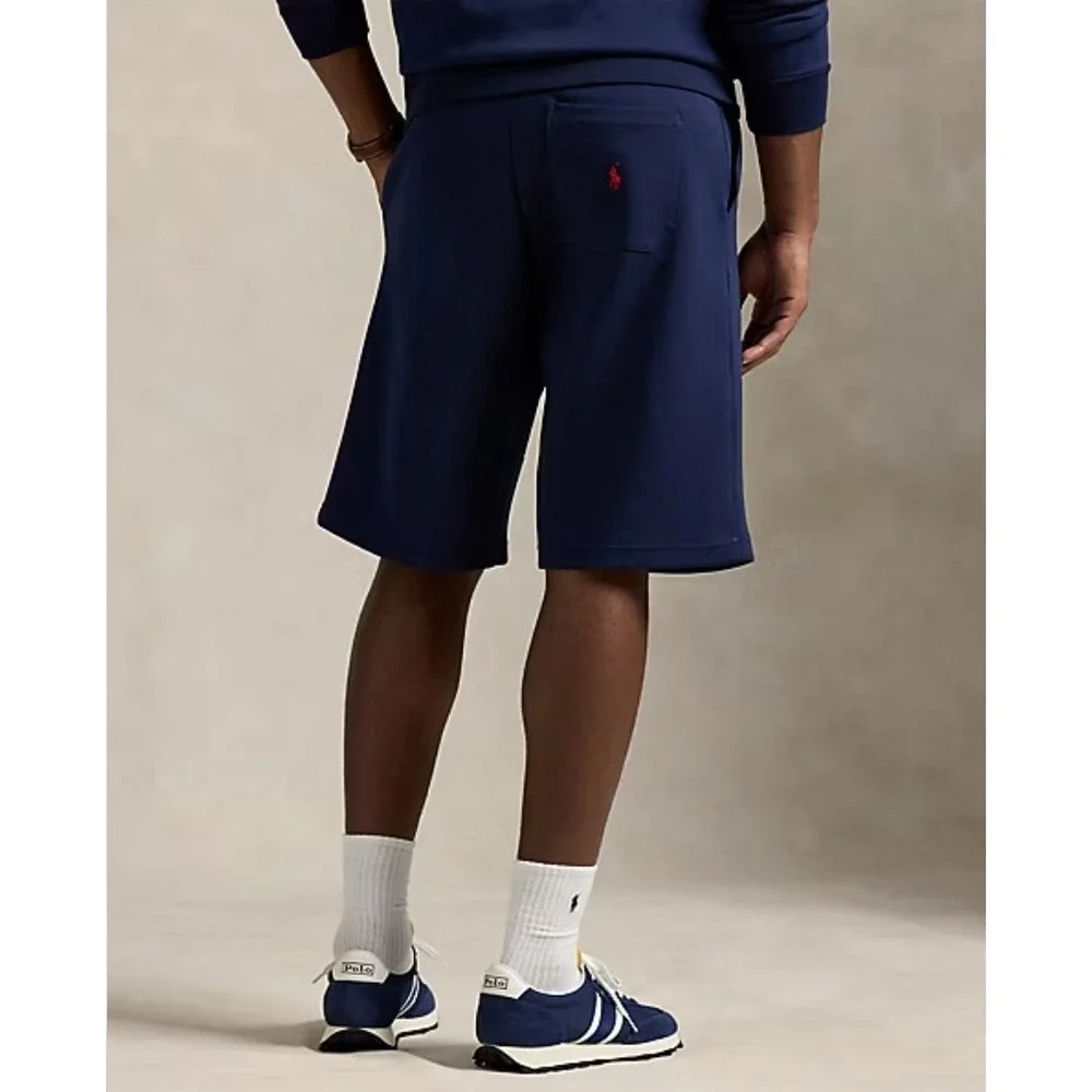 Polo Ralph Lauren Navy Blue Fleece Elastic Waste Shorts Stitched Logo Men's 3XB